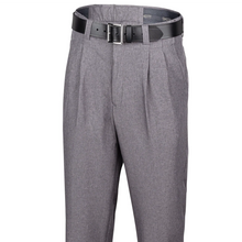 Load image into Gallery viewer, BBS374 Charcoal Grey Polyester Pleated Expander Waistband Base Pants