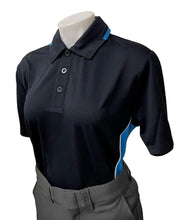 Load image into Gallery viewer, BBS346 - Women&#39;s &quot;BODY FLEX&quot; Smitty &quot;NCAA SOFTBALL&quot; Style Short Sleeve Umpire Shirts - Available in Midnight Navy/Bright Blue or Bright Blue/Midnight Navy