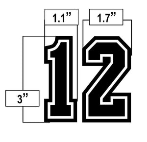 White Football Shirt Number 3 Template