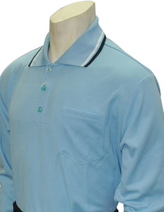 BBS301-Smitty Performance Mesh Umpire Long Sleeve Shirt - Available in Black, Navy and Powder Blue