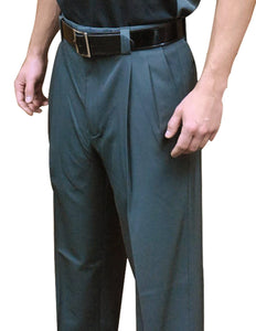 BBS394- Smitty "NEW EXPANDER WAISTBAND - 4-Way Stretch" Pleated Base Pants-Charcoal Grey