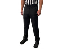 Load image into Gallery viewer, BKS267--MODERN TAPERED FIT FLAT FRONT BASKETBALL REFEREE PANTS