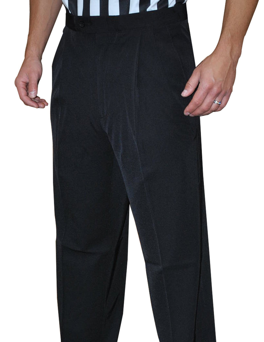 4-Way Stretch Pleated Pants w/ Slash Pockets
