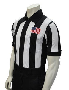 USA109-607 "BODY FLEX"  - Smitty "Made in USA" -  Football Short Sleeve Shirt w/ Flag Over Pocket