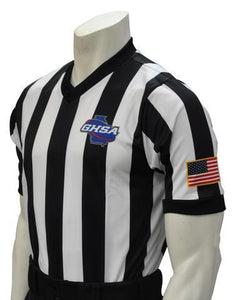 USA220GA-607 - Smitty "Made in USA" - "BODY FLEX" Short Sleeve Basketball V-Neck Shirt